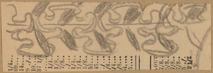 Étude pour un dessin de bordure
