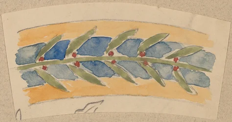 Étude pour un dessin de bordure