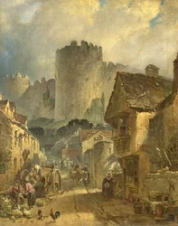 Château de Conway, nord du Pays de Galles, 1861