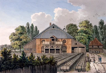 Les jardins de Cuper, Lambeth, Londres, 1801