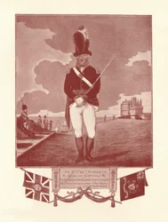 Portrait en uniforme inscrit par le propriétaire, 1780-1820, 1909