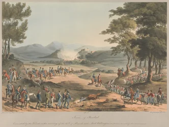 N° 4  Ville de Poinbal. Évacuée par les Français dans la matinée du 11 mars 1811