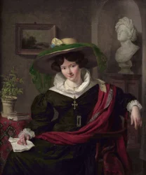 Portrait de Carolina Frederica Kerst, épouse de Louis Royer