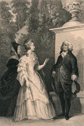 La reine Marie-Antoinette et Mirabeau, vers 1832
