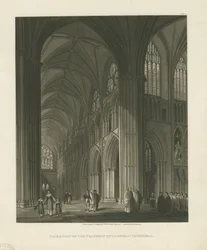 Intérieur de la cathédrale de Lichfield - Nef