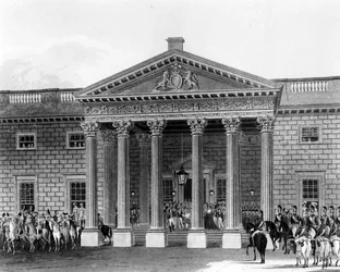 Le couronnement de George IV à Carlton House, gravé par Robert Havell II, 1824