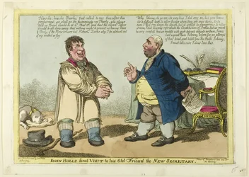 Première visite de John Bull à son vieil ami le nouveau secrétaire