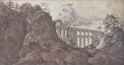 Paysage avec viaduc