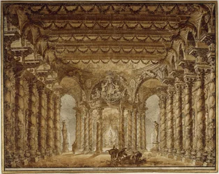 Décor de scène pour l