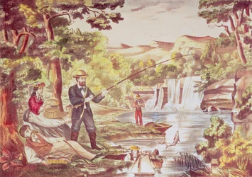 Scène de pêche