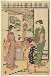 Belles femmes à un Yashiki (CBL J 2494)