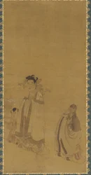 Le roi dragon vénérant le Bouddha, dynastie Ming, début-milieu du 17ème siècle
