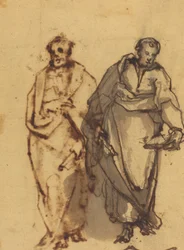 Deux figures drapées