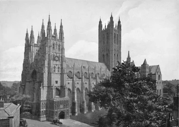 Cathédrale de Canterbury, vers 1896