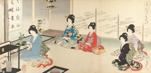 Palais intérieur de Chiyoda : N°20 Arrangement floral à tour de rôle..., août 1895