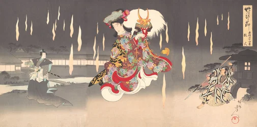 Scène de Foxfire Kitsunebi de la pièce Honcho nijushiko