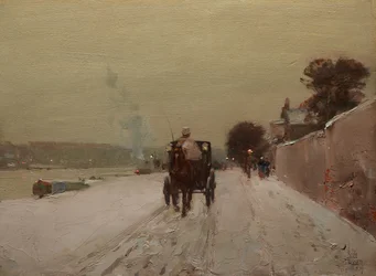 Le long de la Seine, hiver