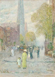 Flèches de la cathédrale, matin de printemps