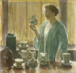 Service à thé aux fraises