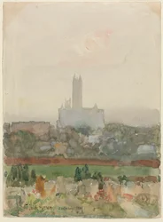 Cathédrale de Canterbury recto, 1889