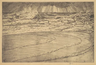 Forte houle, marée haute, Easthampton