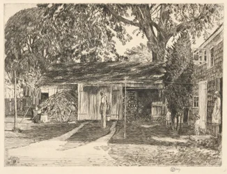 Vieux hangar à bois, Easthampton, 1929