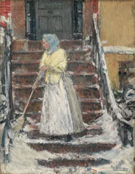 Balayage de la neige, années 1890