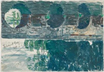 Le pont à Grez [verso]
