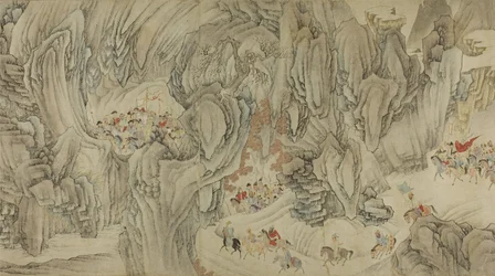 Une chasse dans les montagnes du ciel, fin de la dynastie Ming-début de la dynastie Qing