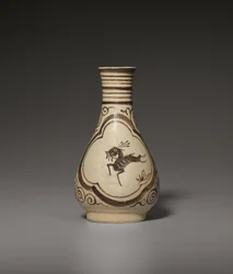 Un petit vase Jizhou peint, dynastie Song-Yuan du Sud