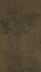Bambou et moineaux, dynastie Yuan ou Ming, fin 14e siècle