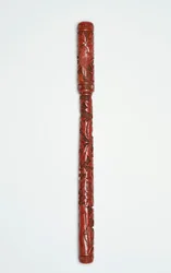 Brosse sculptée et couvercle, chinois, 16ème siècle