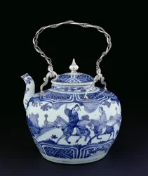 Théière chinoise avec poignée européenne, Période Transition, c.1640