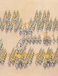 Revue de la grande parade des troupes par l