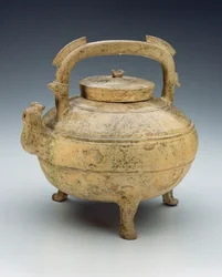 Bouilloire en poterie émaillée, période des Royaumes combattants