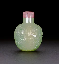 Flacon à priser en jadeite, vers 1780-1850