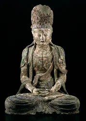 Grand bodhisattva assis en méditation, dynastie Jin (1115-1234)