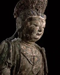 Grand bodhisattva assis en méditation, dynastie Jin (1115-1234) (détail)