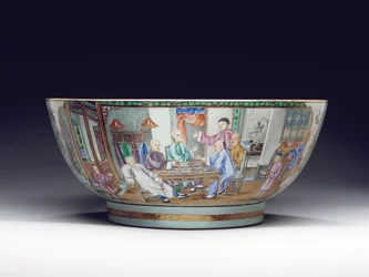 Bol à punch rare et massif, c.1775