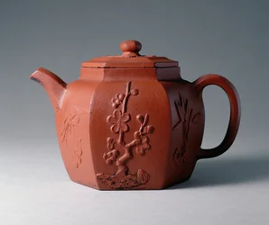 Théière hexagonale Yixing, chinoise, fin XVIIe siècle