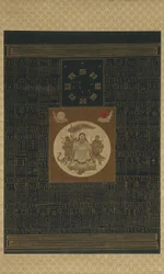 Zhenwu avec les huit trigrammes, la Grande Ourse et des talismans, dynastie Qing