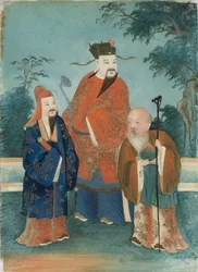 Trois figures masculines