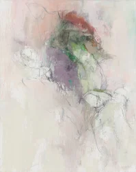 Composition abstraite, série de formes organiques, 2019
