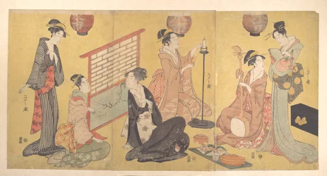 Geisha se préparant pour un divertissement