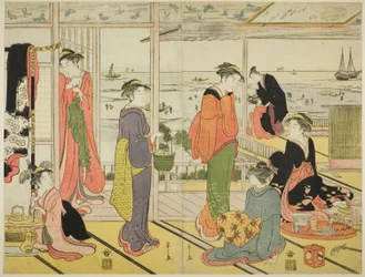 Dans une maison de plaisir à Shinagawa (Shinagawa no rojo)