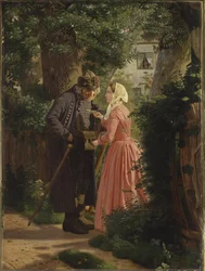 Une jeune fille demande au vieux facteur du village de livrer une lettre