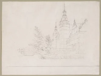 Château de Frederiksborg. Partie près du pont de la Monnaie