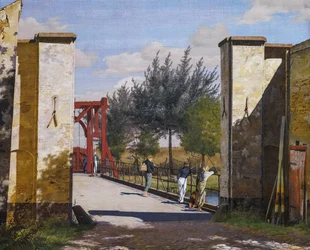 Devant la porte nord de la citadelle