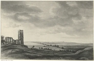 Paysage avec ruine