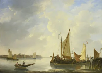 Vue de Dordrecht depuis Papendrecht